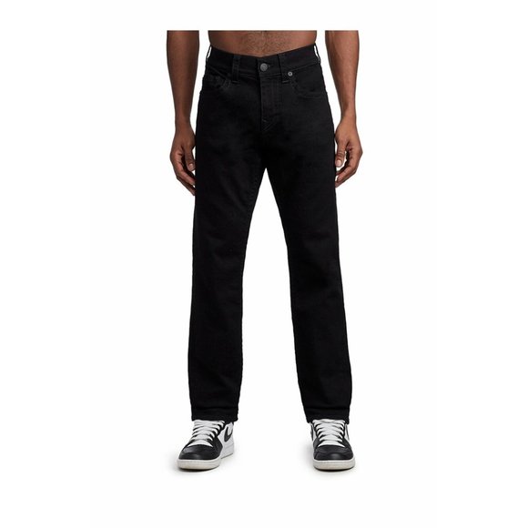 True Religion Men's Geno Slim Fit Stretch Jeans in Body Rinse Black - Picture 2 of 5